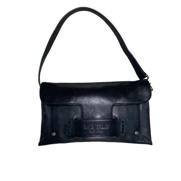 Kate Spade Black Leather Shoulder/Clutch Bag - Picture 1 of 11